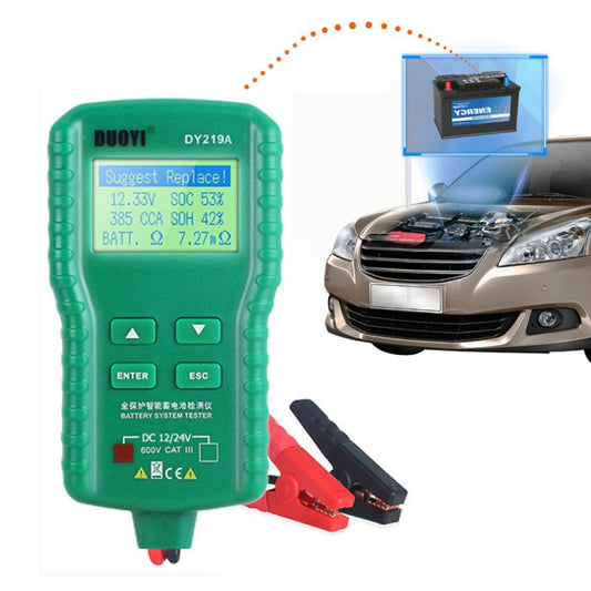 Duoyi DY219A Coche Diagnóstico de Fallas Batería 12V 24V