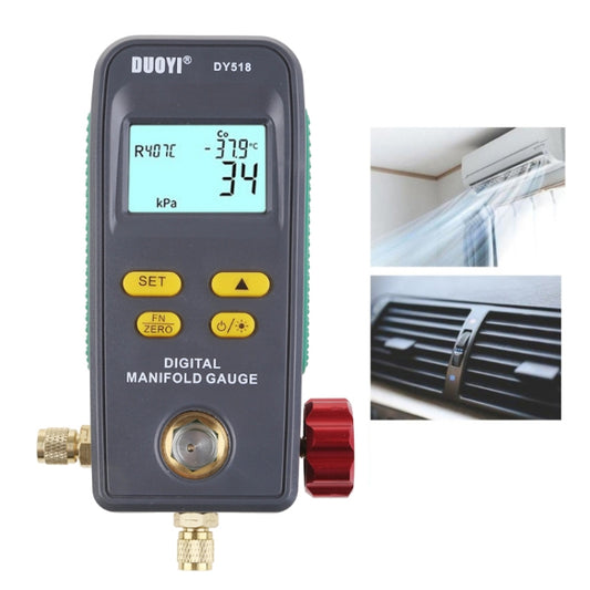 Duoyi DY518 Detector Refrigerante Coche Medidor 0-6000 KPa
