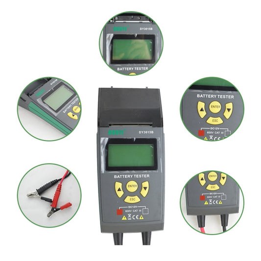 Duoyi DY3015B Probador De Batería 12V Con Pantalla LCD