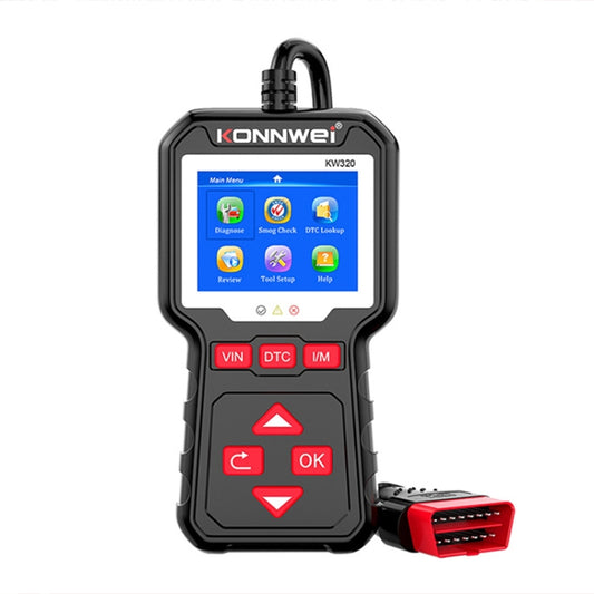 KONNWEI KW320 Herramienta OBD2 Diagnóstico Automotriz Lectura de Códigos