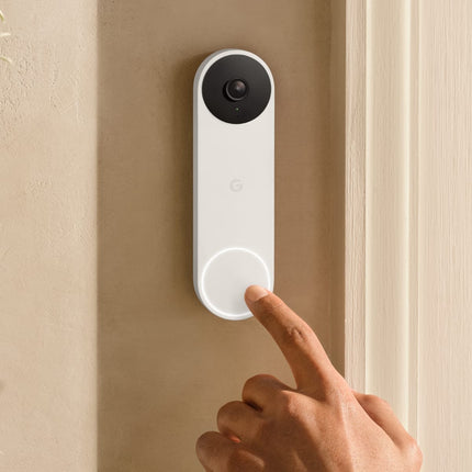 Nest Doorbell Battery Snow Timbre inteligente inalámbrico para puerta