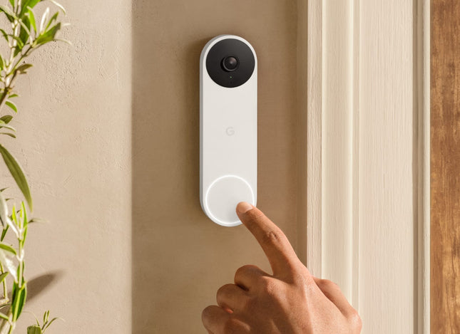 Nest Doorbell Battery Snow Timbre inteligente inalámbrico para puerta