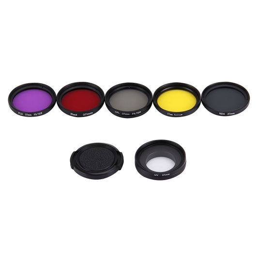 JUNESTAR 37mm Filtro 7 En 1 Para GoPro HERO4 3 Plus 3