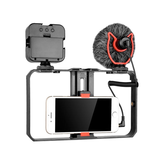 YELANGU PC202 YLG1801B Kit Vlogging Luz LED Micrófono
