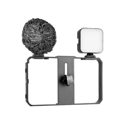 YELANGU PC202 YLG1801B Kit Vlogging Luz LED Micrófono
