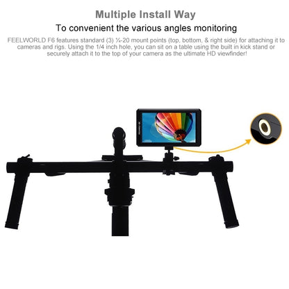 FEELWORLD F6 Monitor de Campo IPS HDMI para Cámara