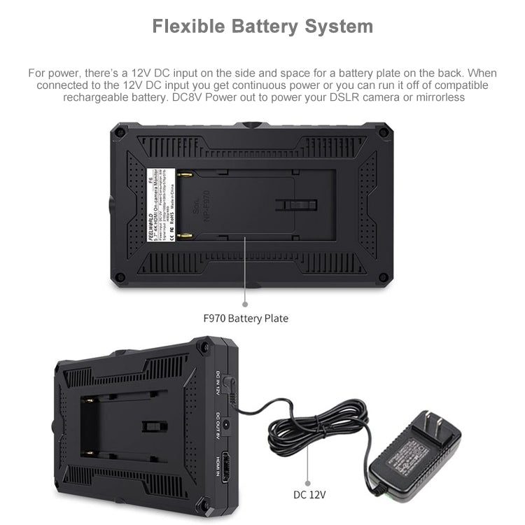 FEELWORLD F6 Monitor de Campo IPS HDMI para Cámara