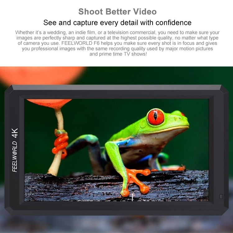 FEELWORLD F6 Monitor de Campo IPS HDMI para Cámara