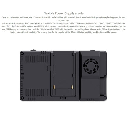 FEELWORLD LUT6 Monitor de Cámara 6 Pulgadas 2600 nits