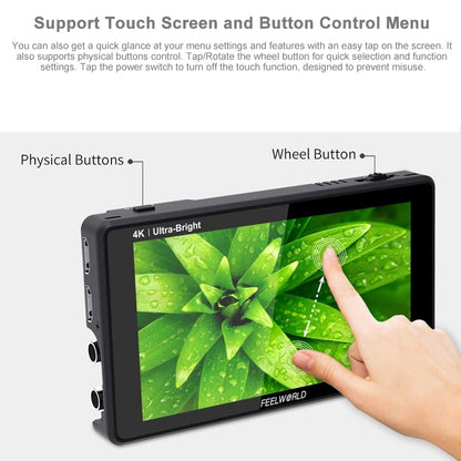 FEELWORLD LUT6S Monitor De Campo 6 Pulgadas IPS 2600 Nits