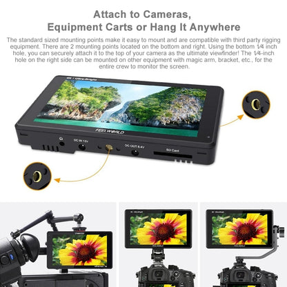FEELWORLD LUT6S Monitor De Campo 6 Pulgadas IPS 2600 Nits