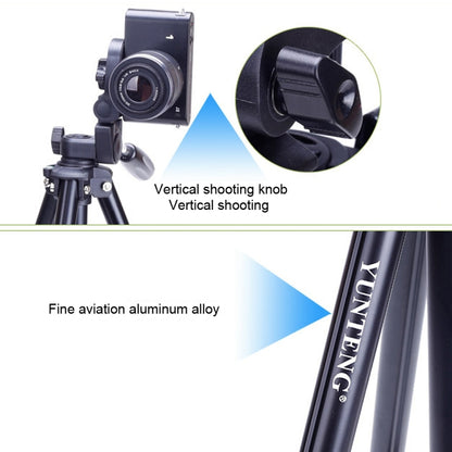 Yunteng VCT-680RM Trípode Aluminio DSLR Altura 46-138 Cm