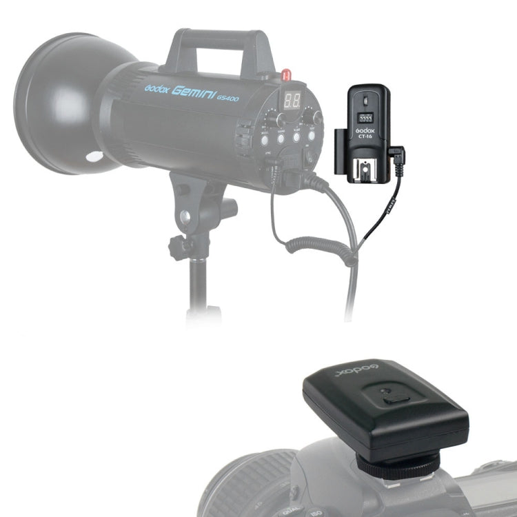 Godox CT-16 Kit Transmisor Receptor Disparo Flash 30 Metros