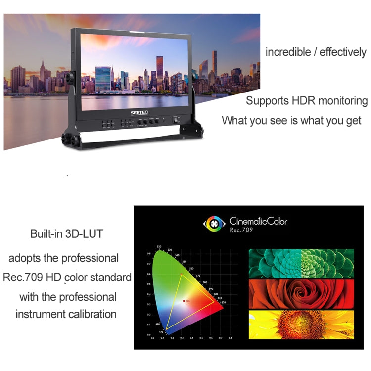 SEETEC ATEM156S Monitor De Transmisión Multicámara 3G-SDI 15,6 Pulgadas