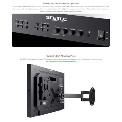 SEETEC ATEM173S Monitor 17,3 Pulgadas Transmisión 3G SDI