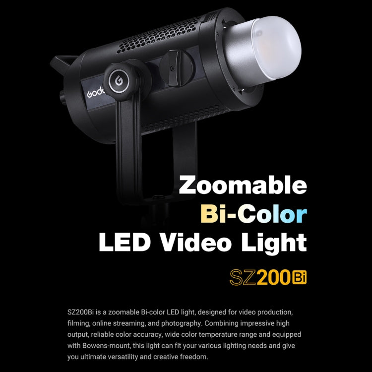 Godox SZ200BI Luz De Vídeo LED BiColor 2800K-6500K Pro