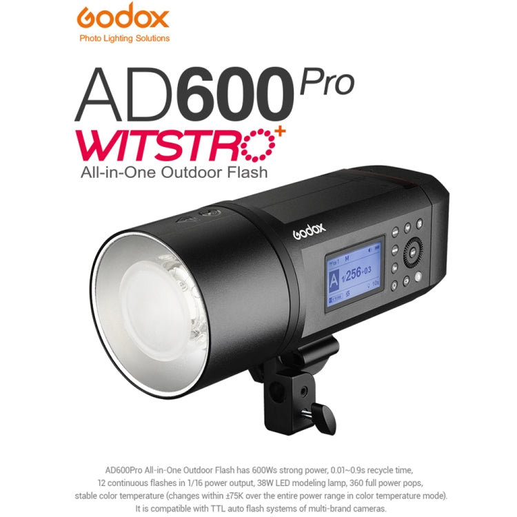 Godox AD600 Pro WITSTRO 600Ws Flash Inalámbrico 2.4GHz
