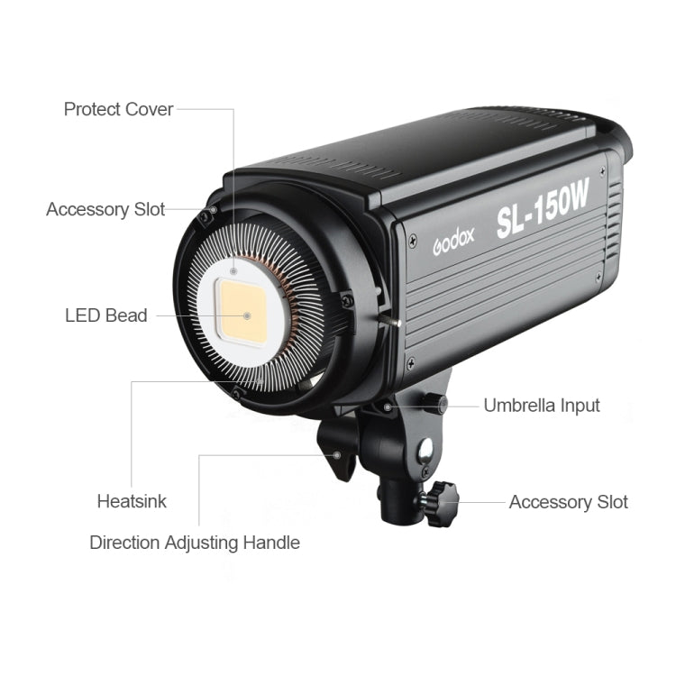 Godox SL150W Luz LED De Estudio 5600K Para Fotografía Profesional