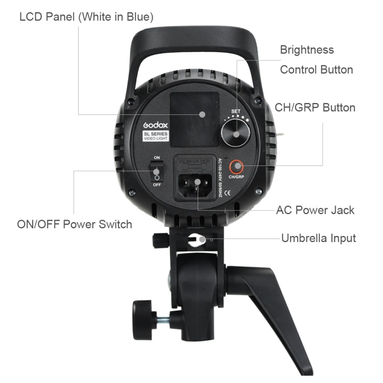 Godox SL60W Luz LED De Estudio Continua Bowens Compatible Profesional
