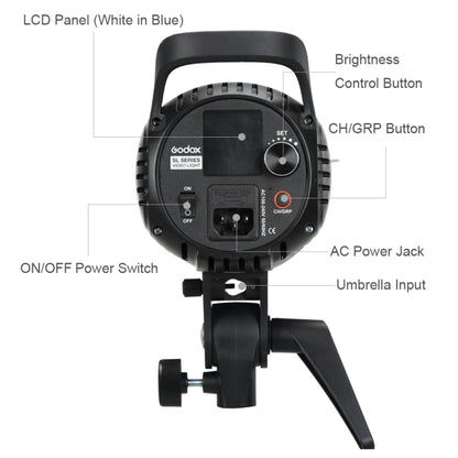 Godox SL60W Luz LED De Estudio Continua Bowens Compatible Profesional