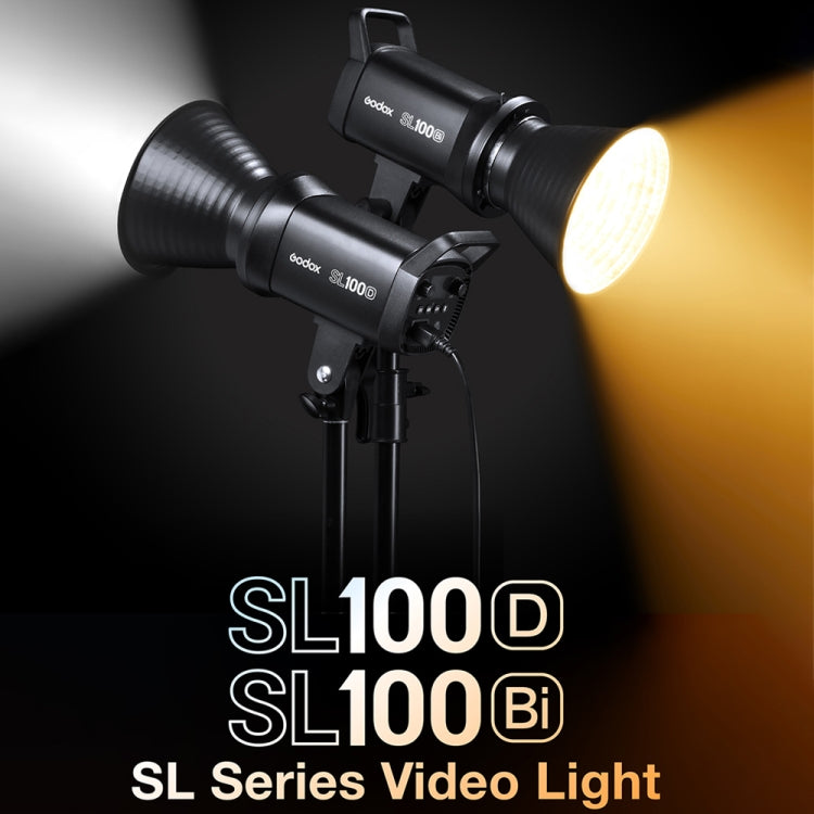 Godox SL100D Luz LED de Estudio 100W 5600K Ventilador Silencioso Montura Bowens