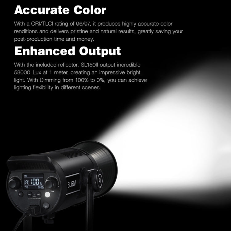 Godox SL150II Luz LED Estudio 5600K 150W Para Fotografía Y Video