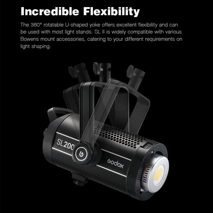 Godox SL200II Luz LED de Estudio 200W 5600K Silenciosa