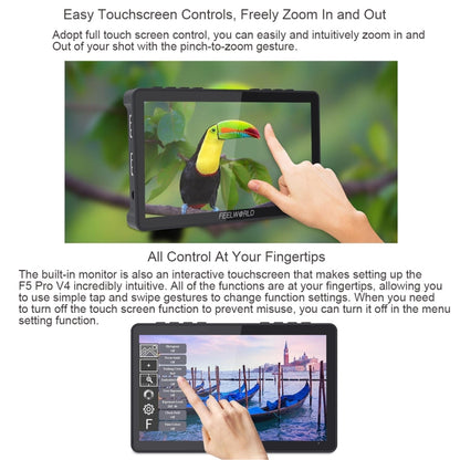 FEELWORLD F5 Pro V4 Monitor de Campo DSLR Pantalla Táctil 6 Pulgadas