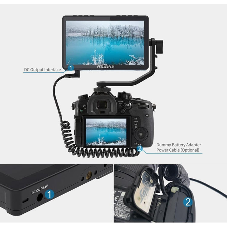 FEELWORLD F5 Pro V4 Monitor de Campo DSLR Pantalla Táctil 6 Pulgadas