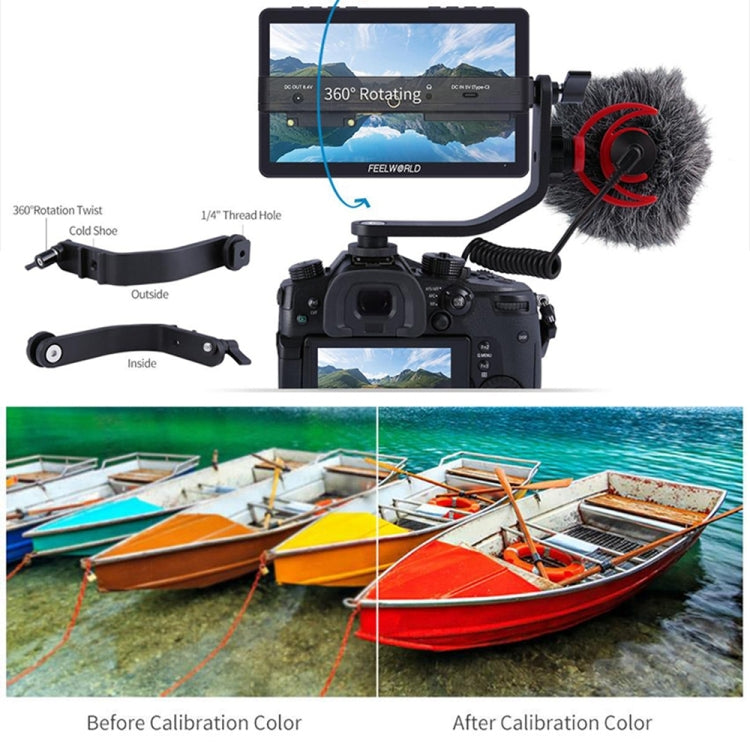 FEELWORLD F5 Pro V4 Monitor de Campo DSLR Pantalla Táctil 6 Pulgadas