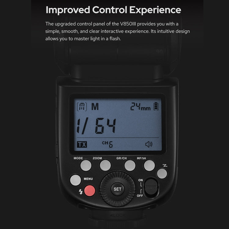 Godox V850III Speedlite Luz de Cámara con Transmisión 2,4 GHz