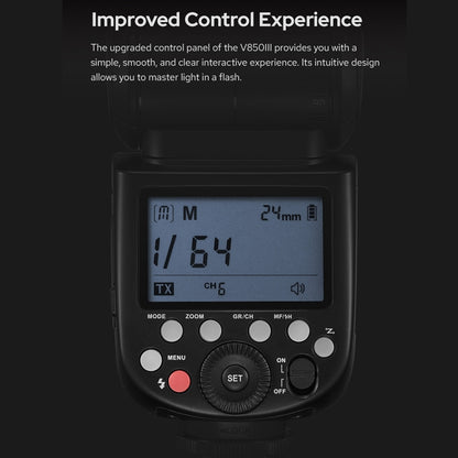 Godox V850III Speedlite Luz de Cámara con Transmisión 2,4 GHz