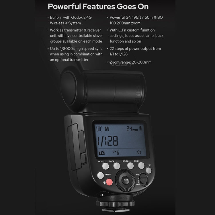 Godox V850III Speedlite Luz de Cámara con Transmisión 2,4 GHz