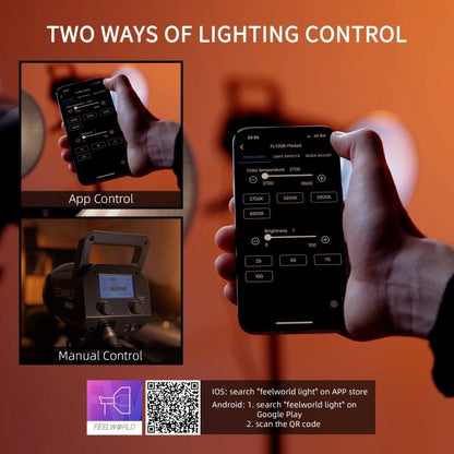 FEELWORLD FL125B Luz De Video Luminaria LED Bicolor 125W Control Bluetooth