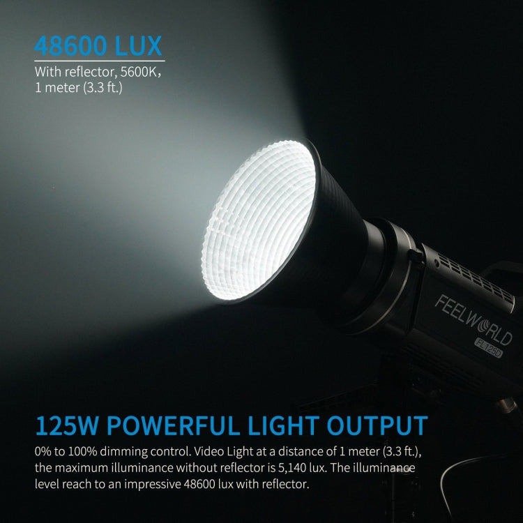 FEELWORLD FL125D Luz de Video LED 125W Bluetooth App Control