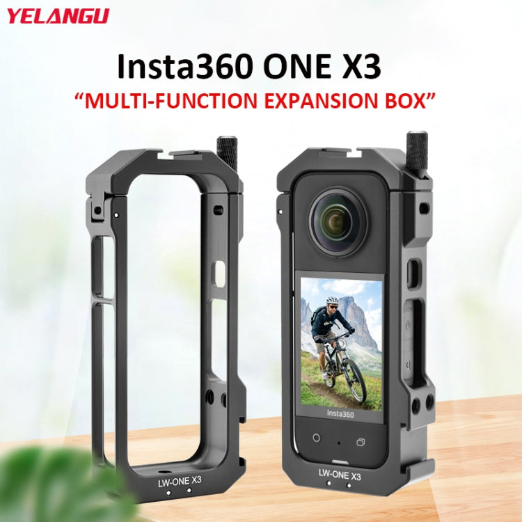YELANGU Insta360 X3 LW-ONE X3 Jaula Metálica Extensa