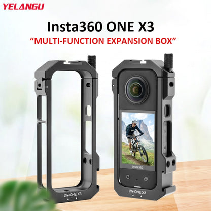 YELANGU Insta360 X3 LW-ONE X3 Jaula Metálica Extensa