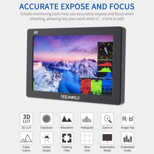 FEELWORLD T7 PLUS Monitor De Campo 3D LUT Profesional