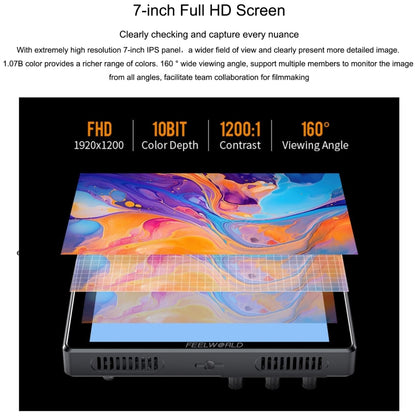 FEELWORLD S7 Monitor De Campo 7 Pulgadas 1600nit Profesional