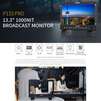 SEETEC P133 PRO Monitor De Transmisión 13,3 FullHD 1000 Nits