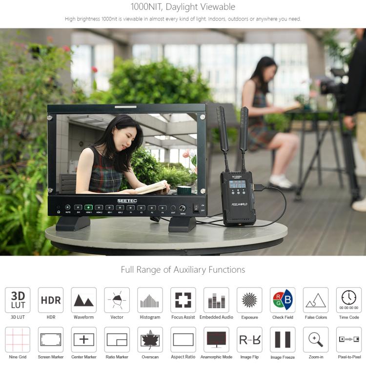 SEETEC P133 PRO Monitor De Transmisión 13,3 FullHD 1000 Nits