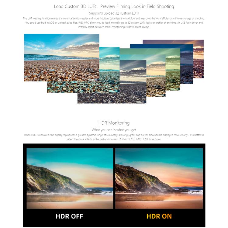 SEETEC P133 PRO Monitor De Transmisión 13,3 FullHD 1000 Nits