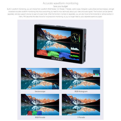 FEELWORLD P6X Monitor De Campo 5,5 Pulgadas Pantalla Táctil