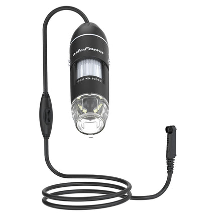 Ulefone uSmart C01 Microscopio Digital Con Cable 50x-1000x 8 LED Ajustables