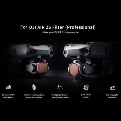 PGYTECH P-16B-062 Filtros Lentes para DJI Air 2S 4 en 1 ND