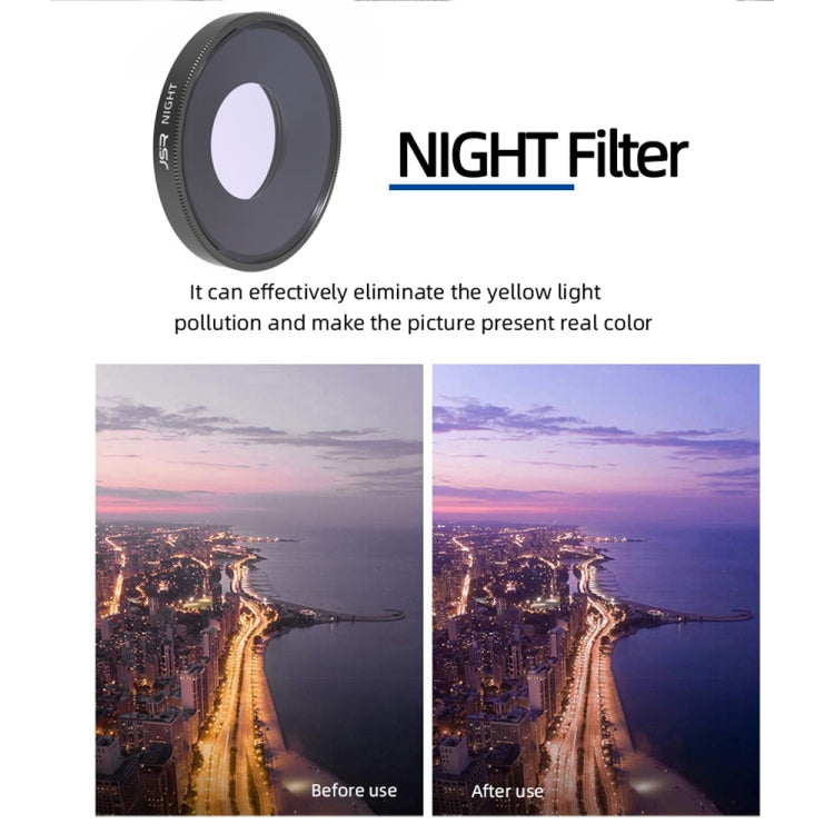 JSR NIGHT Filtro Lente Para Osmo Action 3 Alta Transmitancia