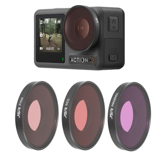 JSR Filtro Rosa para DJI Osmo Action 3 Alta Transmitancia