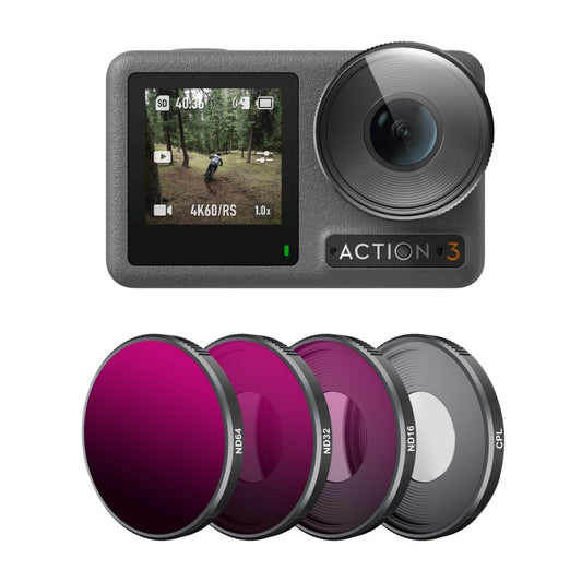 STARTRC DJI Action 3 Filtro 4 en 1 ND16 ND32 ND64 CPL