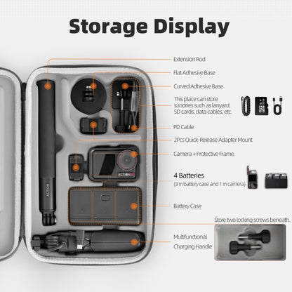 DJI Osmo Action Estuche Transporte 5 Pro 4 3 Gran Capacidad