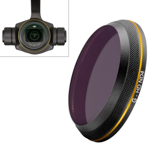 PGYTECH X4S-HD ND4 Filtro Lente Dorado Para DJI Inspire 2 Gimbal